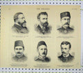 Old Antique Print 1884 Chenery Leslie Borthwick Giles Morice Bey Walker 19th