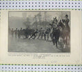 Old Antique Print King Edwards Birthday Battery Royal Salute James Park