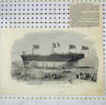 Old Antique Print Launch Vittorio Emanuele Iron Screw Steamer Blackwall 20th