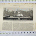 Old Antique Print 1886 Lady Dufferin Presenting Colours Begal Infantry 19th