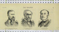 Original Old Antique Print 1882 Portrait Charles Brownrigg Ainsworth Osborne