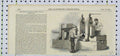 Original Old Antique Print 1851 View Rolling Steel Pens Machine Men Victorian