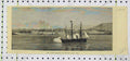 Original Old Antique Print H. M. S Niobe Bombarding Fernando Castle