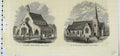 Old Antique Print All Saints Church Sehore India Judes Brockwell Brixton