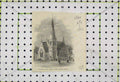Original Old Antique Print 1862 View St Luke Church South Myton Hull Victorian