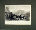 Original Old Antique Print 1842 Hand Coloured Nean Fieldkirk Tyrol Harding 19th