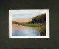 Original Old Antique Print Norfolk Broads 1900 Colour Fritton Lake Country 20th