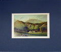 Original Old Antique Print View Ascent Ben Lomond Rowardennan 1870 Chromo-Litho
