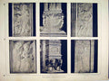 Original Old Antique Print 1902 View Rimini Cathedral Sculpture Angels Pilaster