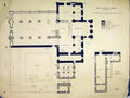 Original Old Antique Print Ground Floor Plan Valle Crucis Abbey 1899 Transept