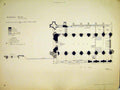 Original Old Antique Print View Ground-Plan Dunstable Priory 1900 Nave Tower