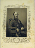 Original Old Antique Print C1830 Colonel Brownbrigg Army Crimea War 19th