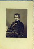 Original Old Antique Print C1830 Portrait Sir Colin Campbell Cammander 19th