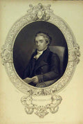 Original Old Antique Print C1830 Portrait Noah Webster Morse Rogers 19th