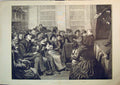 Old Antique Print 1888 Saturday Night Entertainment Albans Hall Holborn 19th