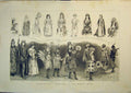 Antique Old Print *0107 1888 Children Fancy Dress Ball Mansion House Costumes