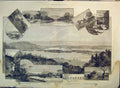 Old Antique Print Lakes Killarney Torc Waterfall 1885 Bridge Church Abbey 19th
