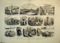 Old Antique Print Carlisle 1882 Kirkoswald Castle Gate Roman Station Camp 19th