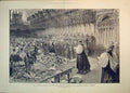 Original Old Antique Print 1892 Funeral Service Duke Clarence George'S Windsor