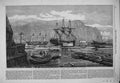 Old Antique Print 1863 Canadian Lumber Trade Coves Quebec Sailing Ships 19th