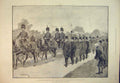 Original Old Antique Print Duke Clarence Funeral Procession 1892 Sandringham