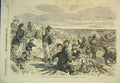 Original Old Antique Print 1856 Family Day Out Sea-Side Beach Boat Victorian