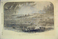 Old Antique Print 1852 View Nundation Oxford Town Scene Trees Cathedral 19th