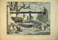 Original Old Antique Print 1882 Fine Art Sakieh Middle Egypt Cattle Men 19th