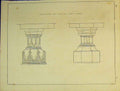 Original Old Antique Print C1899 Architectural Design English Decorated Fonts