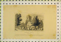 Original Old Antique Print Exterior View Hornsey Church Middlesex England Grave