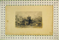 Original Old Antique Print 1843 Scene Rescue Ivanhoe Men Horses Battle 19th