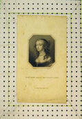 Original Old Antique Print 1810 Portrait Mary Kirk Miss Warmestre Lady 19th