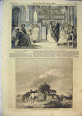 Old Antique Print Hay Cart Farming 1851 Pharisee Publican Painting Royal 19th