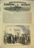 Old Antique Print 1854 Lloyd'S Merchant'S Room Reading News Victory Alma 19th