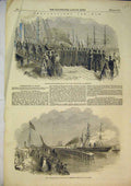 Old Antique Print 1854 Rifle Brigade Vulcan Ship Grenadier Guards Ripon 19th