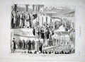Original Old Antique Print London Mayor'S State Visit To Bath 1876 Victorian