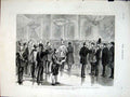 Original Old Antique Print Czar Russia Marks Recruits With Regiment Number 1877