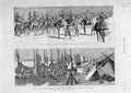 Original Old Antique Print Camels & Boats Nile Expedition Sport On Nile 1885