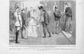 Old Antique Print King Quuen Italy Greet German Emperor Rome Station 1893 19th