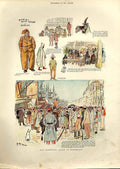 Original Old Antique Print Wandering Artist At Marseilles France 1893 Victorian