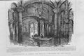 Original Old Antique Print Hall 1001 Pillars Constantinople In London 1894