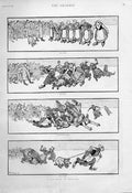 Original Old Antique Print Pig Hunt In Holland 1894 19th Century