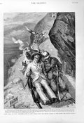 Original Old Antique Print Trolley On Quetta & Khojak Railway 1894 India 19th