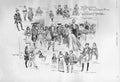 Original Old Antique Print Childrens Fancy Dress Ball Mansion House 1896 London