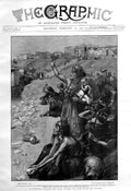 Original Old Antique Print Dismal Chorus Banks Nile At Luxor Egypt