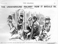 Original Old Antique Print The Underground Railway How It Should Be 1896 19th