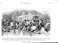 Original Old Antique Print Kneipe Festival Munich German Students