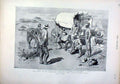 Original Old Antique Print Fighting Transvaal Battles Over Agin 1896 Victorian