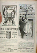 Original Old Antique Print Caars Ladder Tape Bath Crystals Advert 1896 Victorian