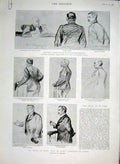 Original Old Antique Print Paris Assize Court Trial Zola 1898 19th